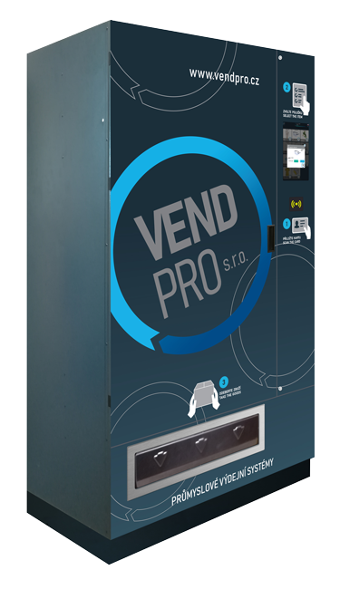 Průmyslový výdejní automat VendPRO700 - výdej OOPP, brusiva lepidel, droného materiálu